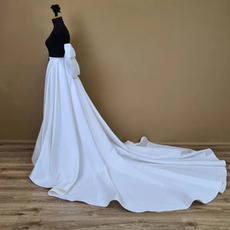 Abnehmbare Schleife aus Satin für Hochzeitskleid Rock Abnehmbarer Schleifenzug mit Brautzug