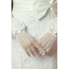 Herbst Elegant Volle finger Kurze Blume multifunktionale Hochzeit Handschuhe