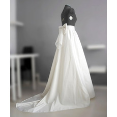 mit großer Schleife Brautrock Hochzeit Satinrock Hochzeitskleid separater Custom Rock