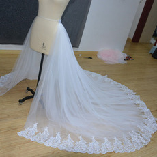Abnehmbarer Hochzeitskleid-Tüllrock Abnehmbare Accessoires des Brautrocks in benutzerdefinierter Größe