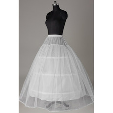 Elastische Taille Drei Felgen Standard Klassisch Starkes Netz Hochzeit Petticoat