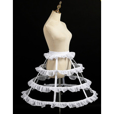 Lolita-Vogelkäfig-Petticoat, verstellbarer Volant-Petticoat, Länge 55 cm