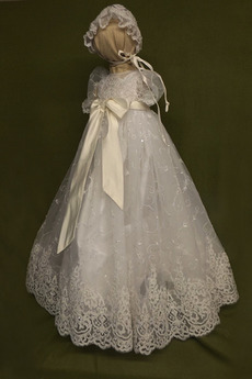 hoch gedeckt Laterne Juwel Trichter Satiniert Blumenmädchen kleid