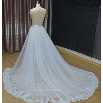 Abnehmbarer Hochzeitskleid-Tüllrock Abnehmbare Accessoires des Brautrocks in benutzerdefinierter Größe - Seite 3