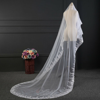 Lace Paillettenschleier Hochzeitszubehör Luxus handgefertigten Schleier Braut Brautschleier - Seite 2