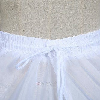 Elastischer Petticoat mit sechs Stahlringen in der Taille, schwarz-weißer Hochzeitskleid-Petticoat - Seite 3