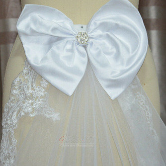 Hochzeitskleid mit abnehmbarer Schleppe Spitze Abnehmbarer Tüllrock Hochzeitsaccessoire Petticoat - Seite 3