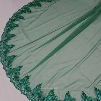 Grüner Hochzeitsschleier moslemischer Brautschleier Abdeckungsgesichtsschleier 3M - Seite 5