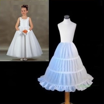 Einfach Elastische Taille Drei Felgen Kinder Kleid Hochzeit Petticoat - Seite 1