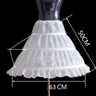 Einfach Elastische Taille Drei Felgen Kinder Kleid Hochzeit Petticoat - Seite 2