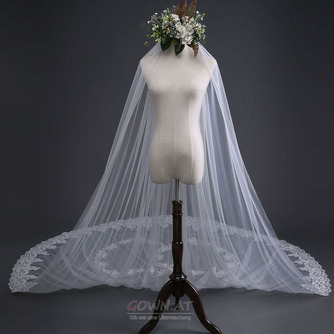 Spitzenhochzeitsschleier Braut nachgestellter Schleier 3 Meter lang Hochzeitszubehör Fabrikgroßverkauf - Seite 3
