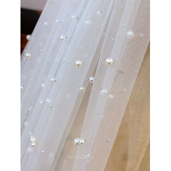Brautschleier der königlichen Kathedrale, der handgemachten Perlenschleier heiratet - Seite 4