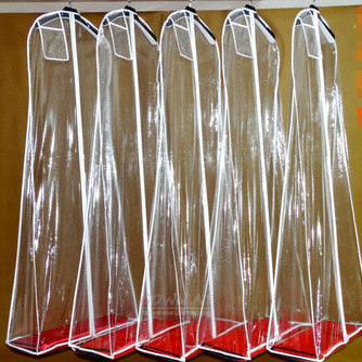 Brautkleid Tasche verlängert verdickt transparent Brautkleid nachgestellte Staubschutz Aufbewahrungstasche PVC - Seite 1
