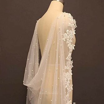 Braut-Hochzeitskleid, Perlenschal, Schleier, nachlaufender Spitzenschal - Seite 5