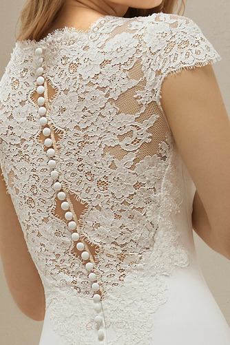 Einfach Winter Juwel Appliques Zierlich Natürliche Taille Brautkleid - Seite 3