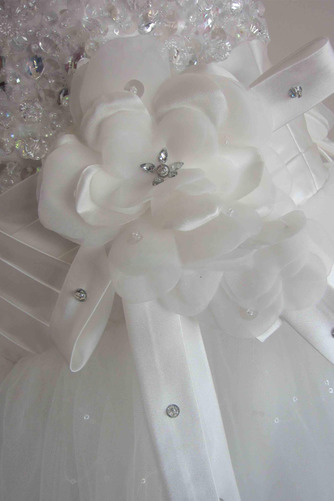 Natürliche Taille Schatz Kugel-Kleid Kristall Tüll Brautkleid - Seite 5